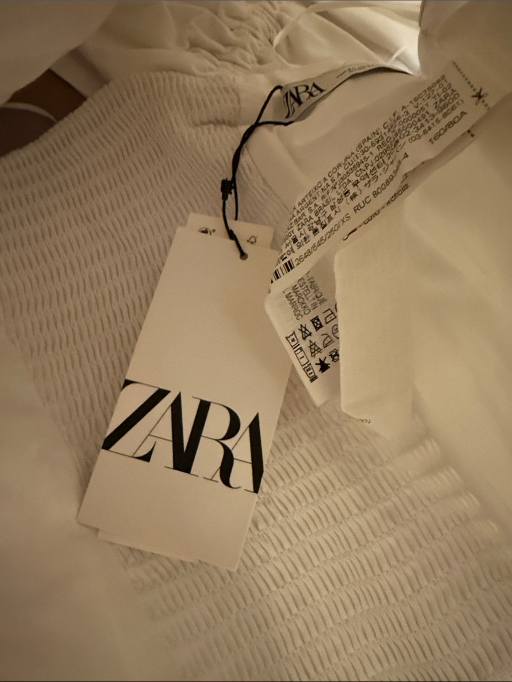 Zara White Off-Shoulder Ruffle Blouse - Picture 12 of 12